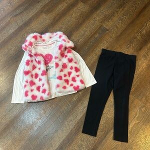 Max Studio Pink and White Kids Matching Set